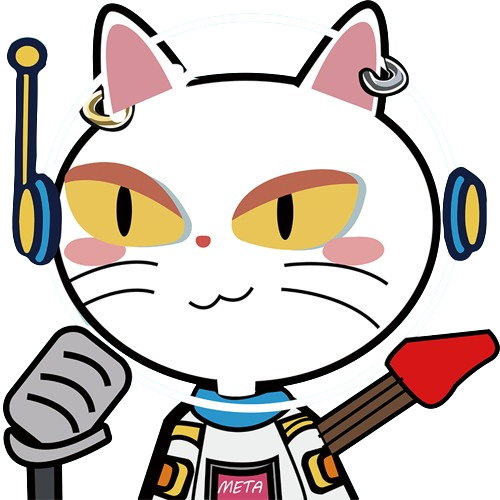 Rockitten astronaut cat mascot